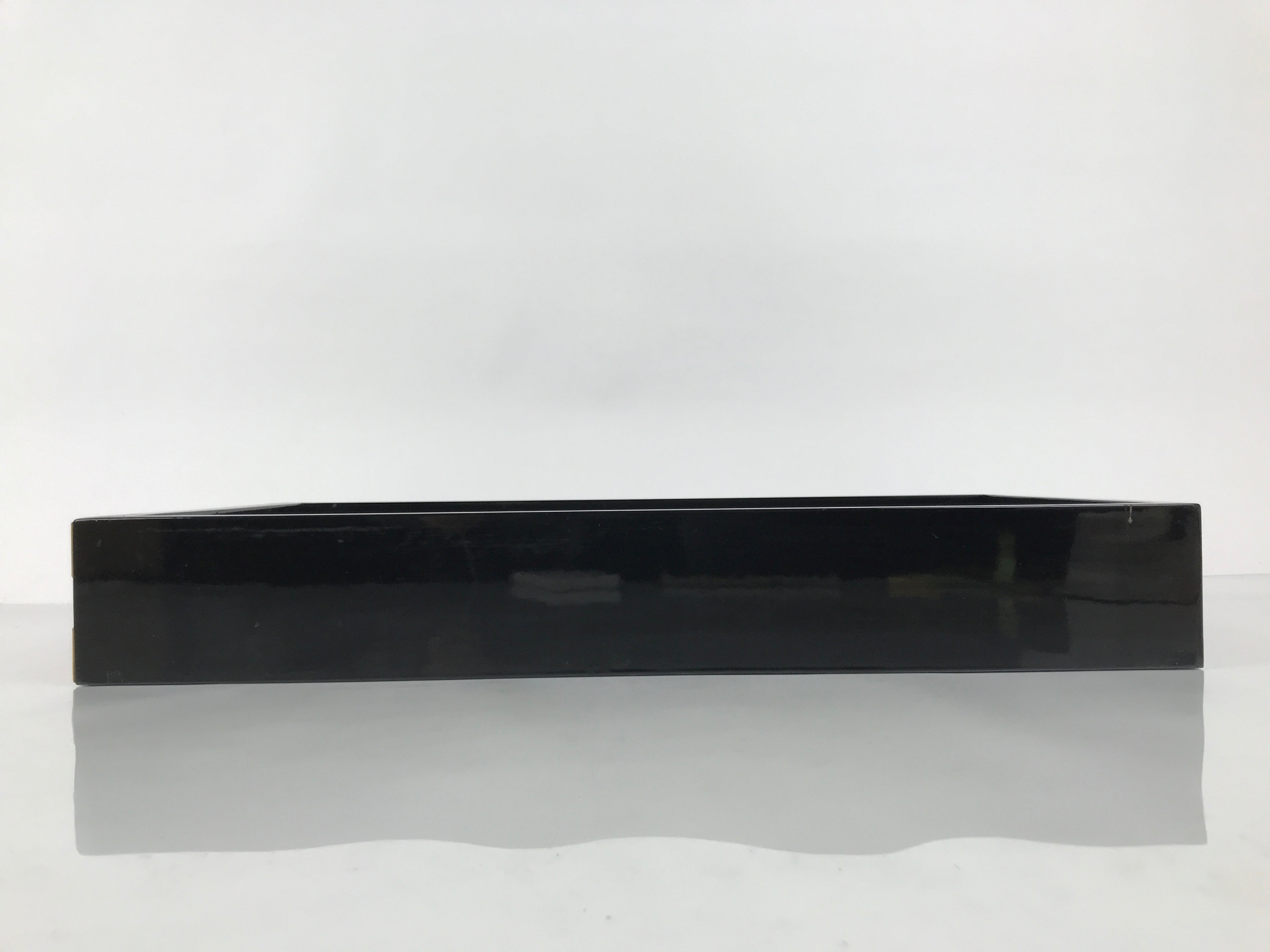 Japanese Buddhist Altar Lacquered Drawer Brass Black Gold Bellflower Makie BP25