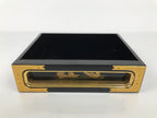 Japanese Buddhist Altar Lacquered Drawer Vtg Brass Black Gold Ducks Makie BP28