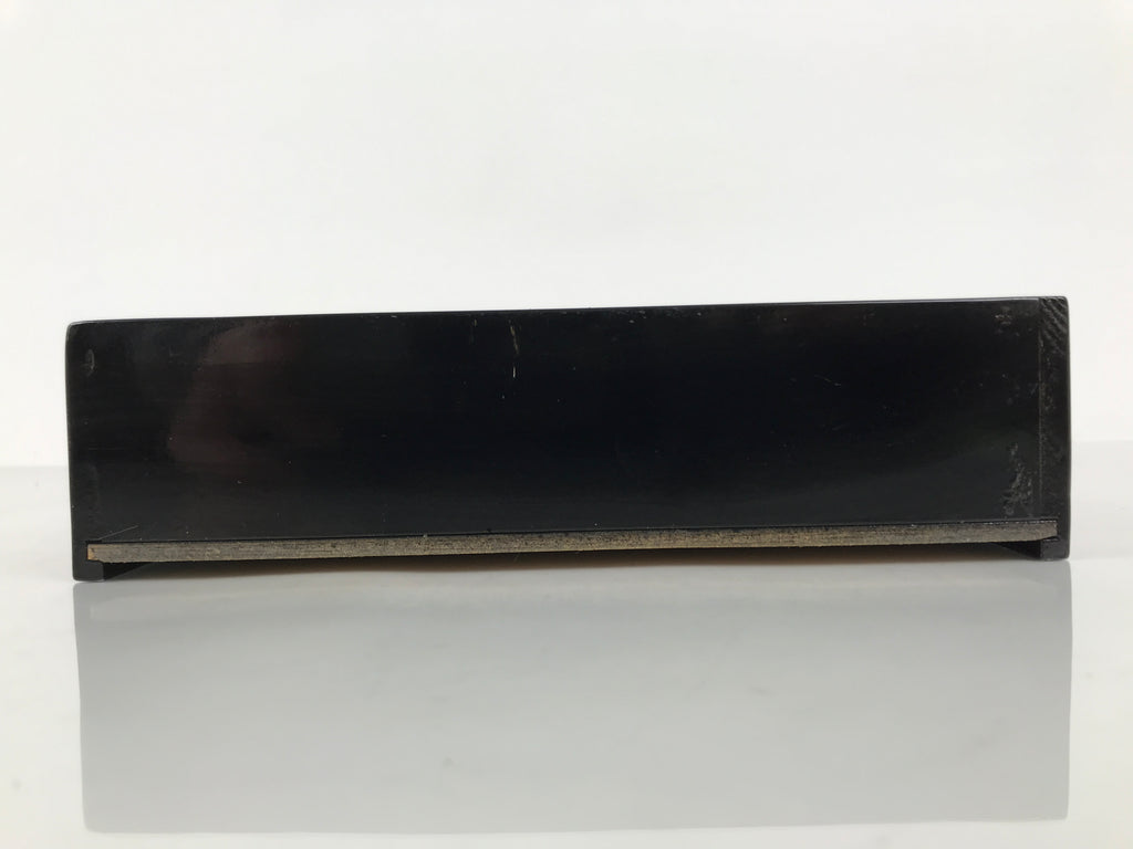 Japanese Buddhist Altar Lacquered Drawer Vtg Brass Black Gold Ducks Makie BP28