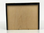 Japanese Buddhist Altar Lacquered Drawer Vtg Brass Black Gold Lotus Makie BP29