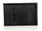 Japanese Buddhist Altar Lacquered Drawer Vtg Brass Black Gold Wheel Makie BP26