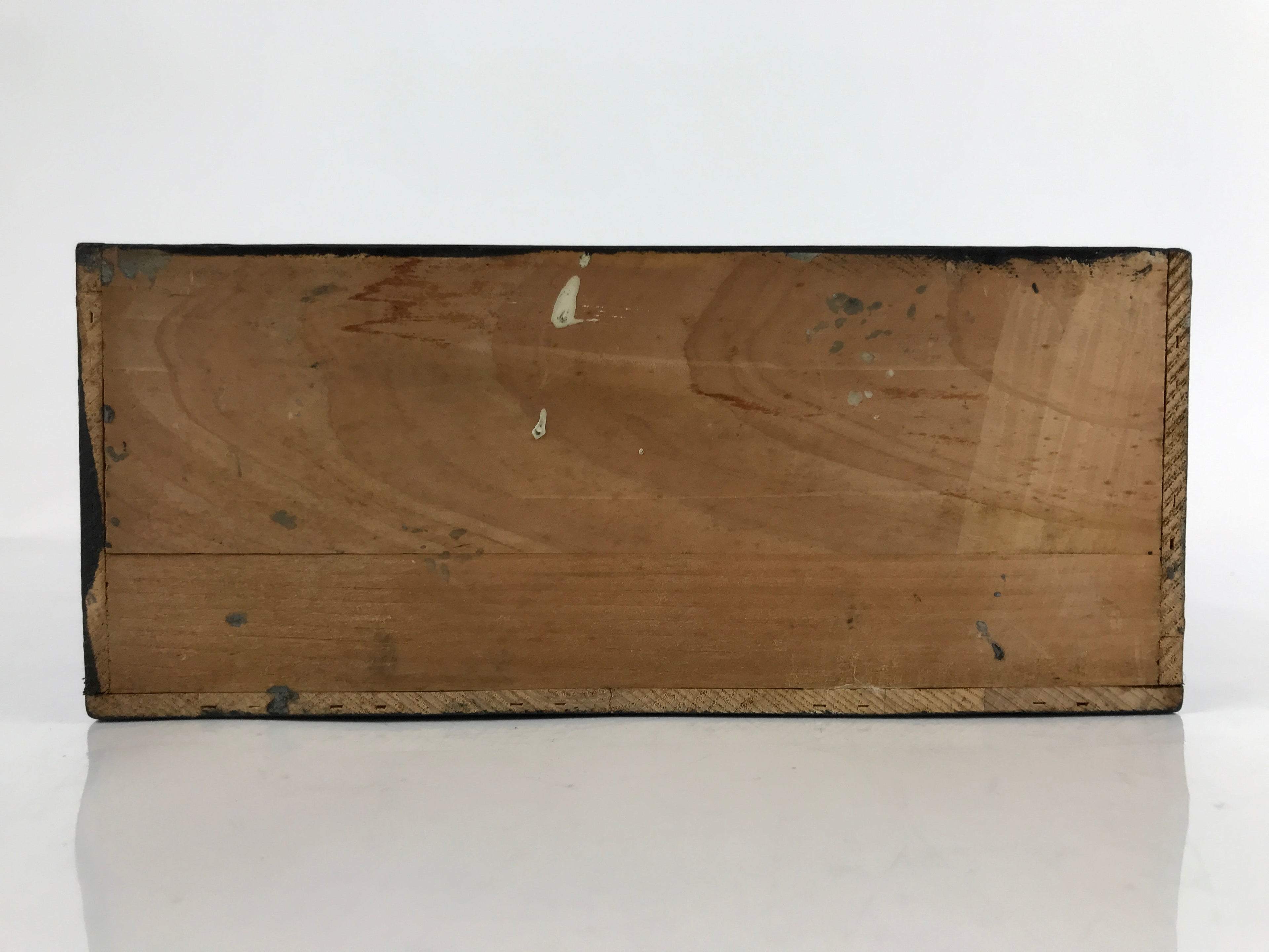 Japanese Buddhist Altar Lacquered Drawer Vtg Brass Gilt Pond Swan Gold BA281