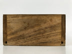 Japanese Buddhist Altar Lacquered Drawer Vtg Gilt Gold Bronze Plates Brown BA282