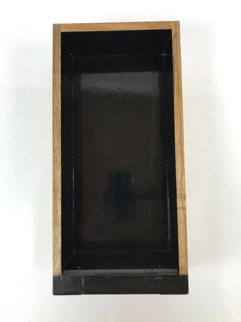 Japanese Buddhist Altar Lacquered Drawer Vtg Gilt Gold Bronze Plates Brown BA282