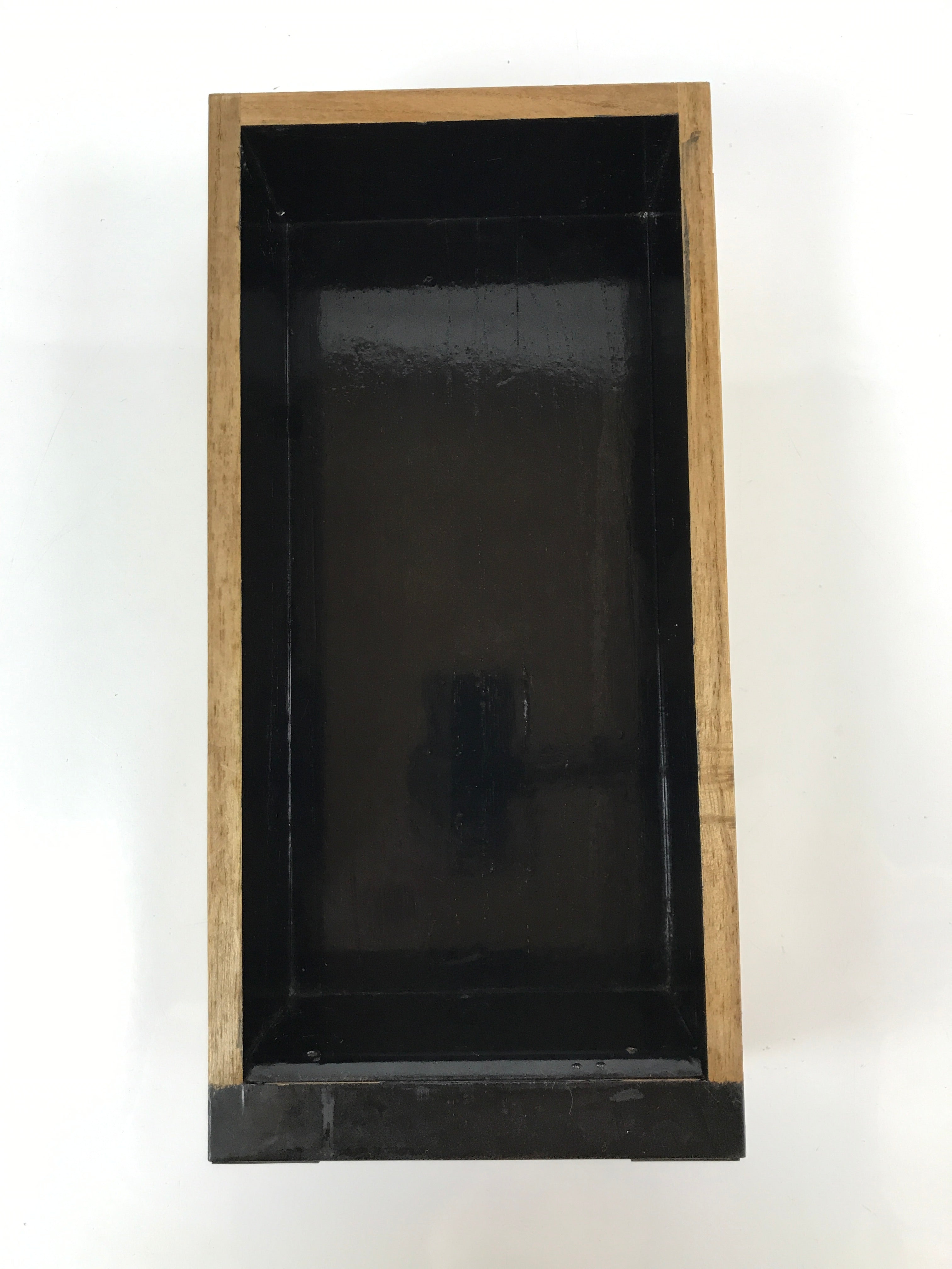 Japanese Buddhist Altar Lacquered Drawer Vtg Gilt Gold Bronze Plates Brown BA282