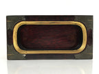 Japanese Buddhist Altar Lacquered Drawer Vtg Gilt Gold Bronze Plates Brown BA283