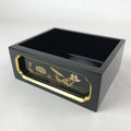 Japanese Buddhist Altar Lacquered Drawer Vtg Gilt Makie Lotus Pond Gold BA232