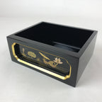 Japanese Buddhist Altar Lacquered Drawer Vtg Gilt Makie Lotus Pond Gold BA232