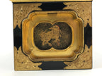 Japanese Buddhist Altar Lacquered Drawer Vtg Gilt Makie Shishi Lion Gold BA131