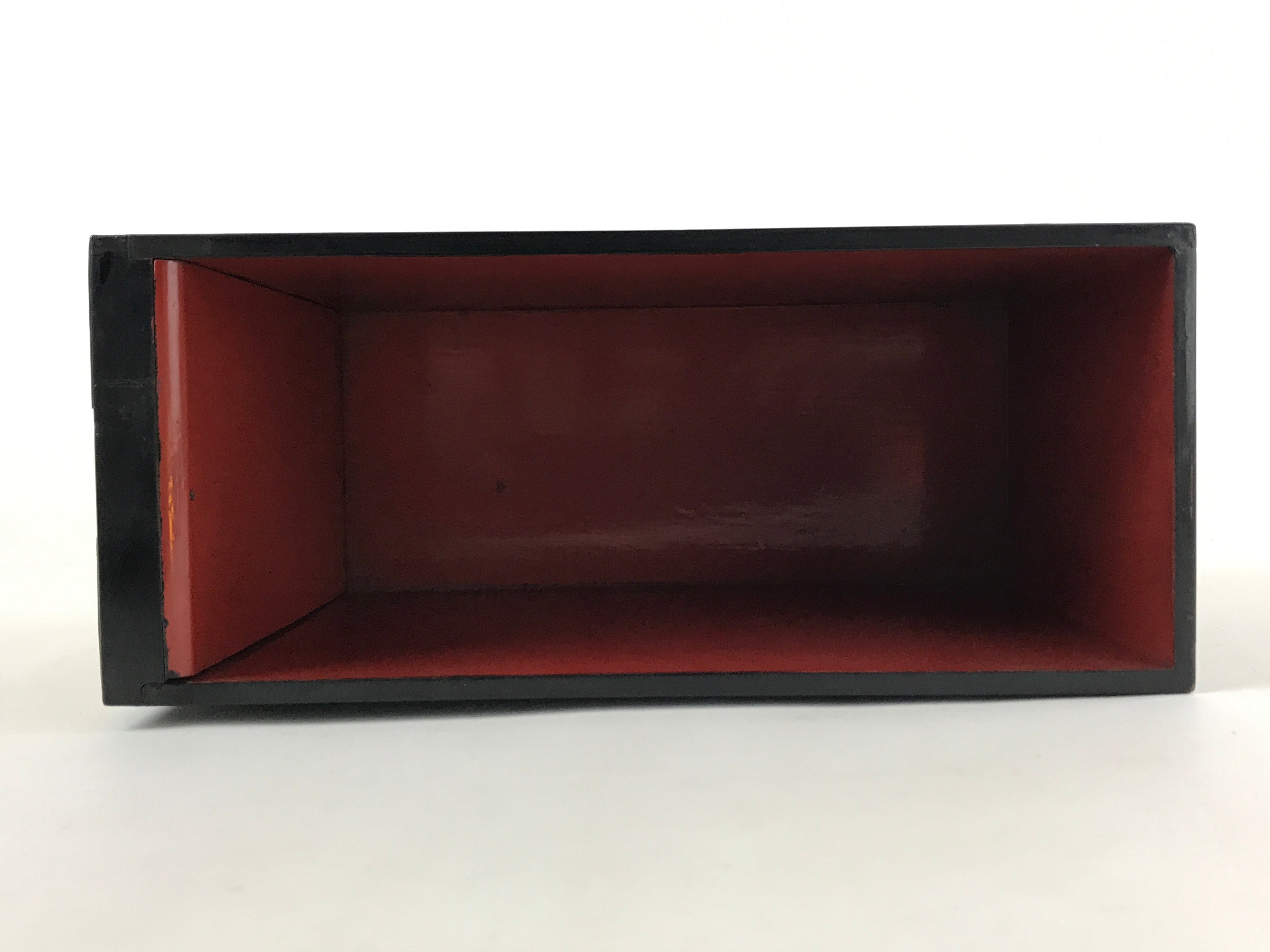 Japanese Buddhist Altar Lacquered Drawer Vtg Gilt Makie Shishi Lion Gold BA131