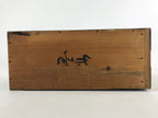 Japanese Buddhist Altar Lacquered Drawer Vtg Gilt Makie Shishi Lion Gold BA132