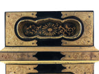 Japanese Buddhist Altar Lacquered Drawer Vtg Gilt Makie Shishi Lion Gold BA132