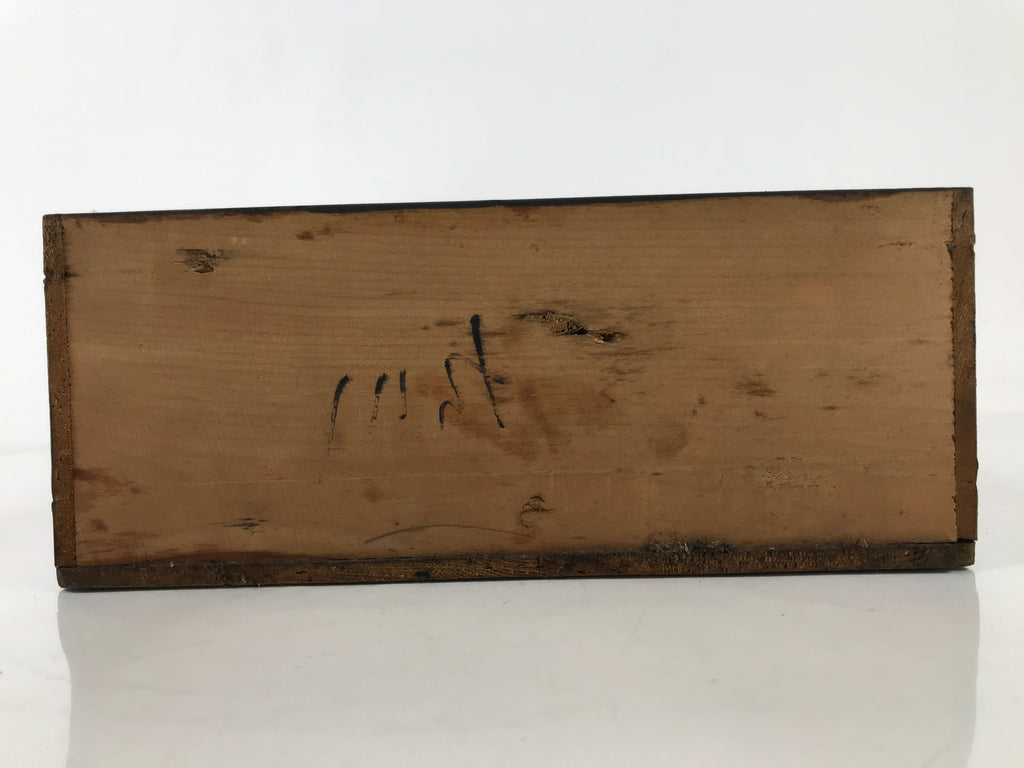 Japanese Buddhist Altar Lacquered Drawer Vtg Gold Makie Iris Carnation BA501