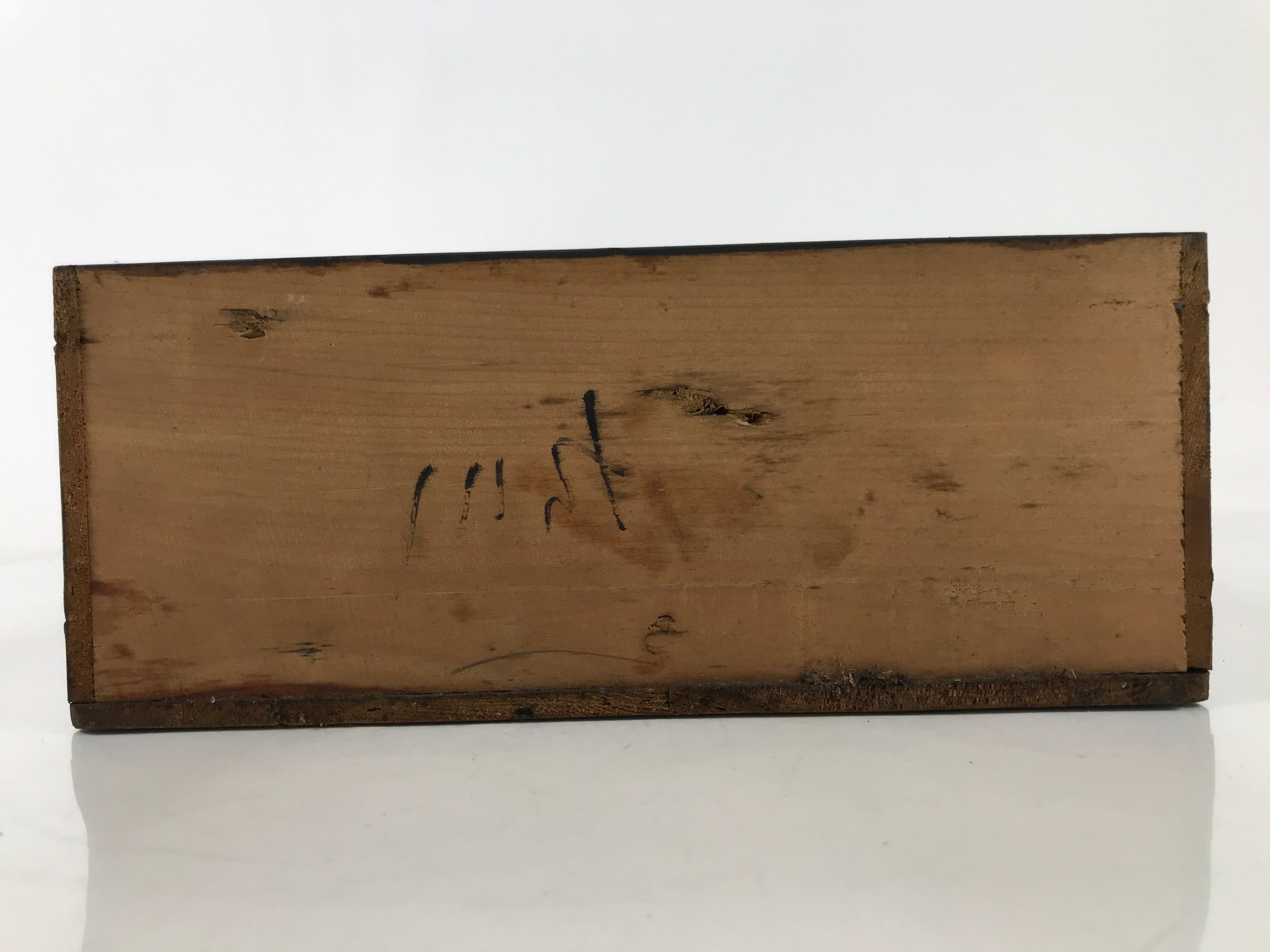 Japanese Buddhist Altar Lacquered Drawer Vtg Gold Makie Iris Carnation BA501