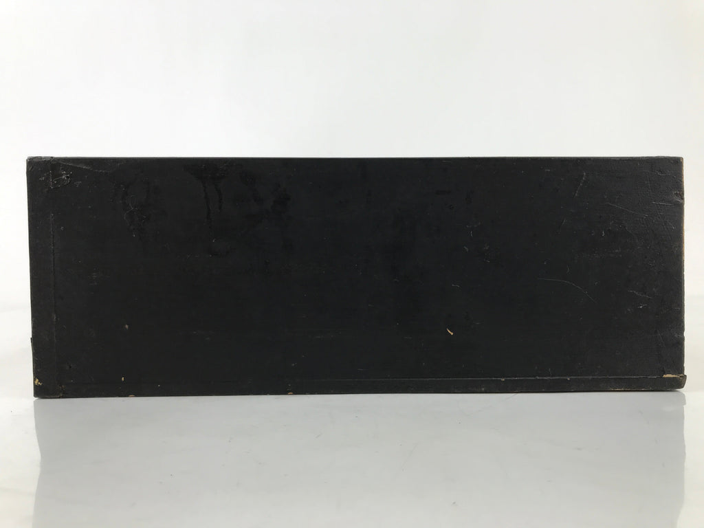 Japanese Buddhist Altar Lacquered Drawer Vtg Gold Makie Iris Carnation BA501