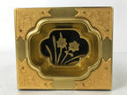 Japanese Buddhist Altar Lacquered Drawer Vtg Gold Makie Kikyo Bellflower BA574