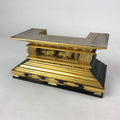 Japanese Buddhist Altar Lacquered Part Vtg Gilt Carved Shishi Lions Gold BA238