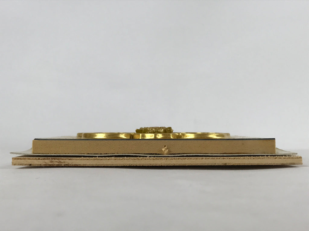 Japanese Buddhist Altar Lacquered Part Vtg Gilt Carved Wood Peony Gold BA263