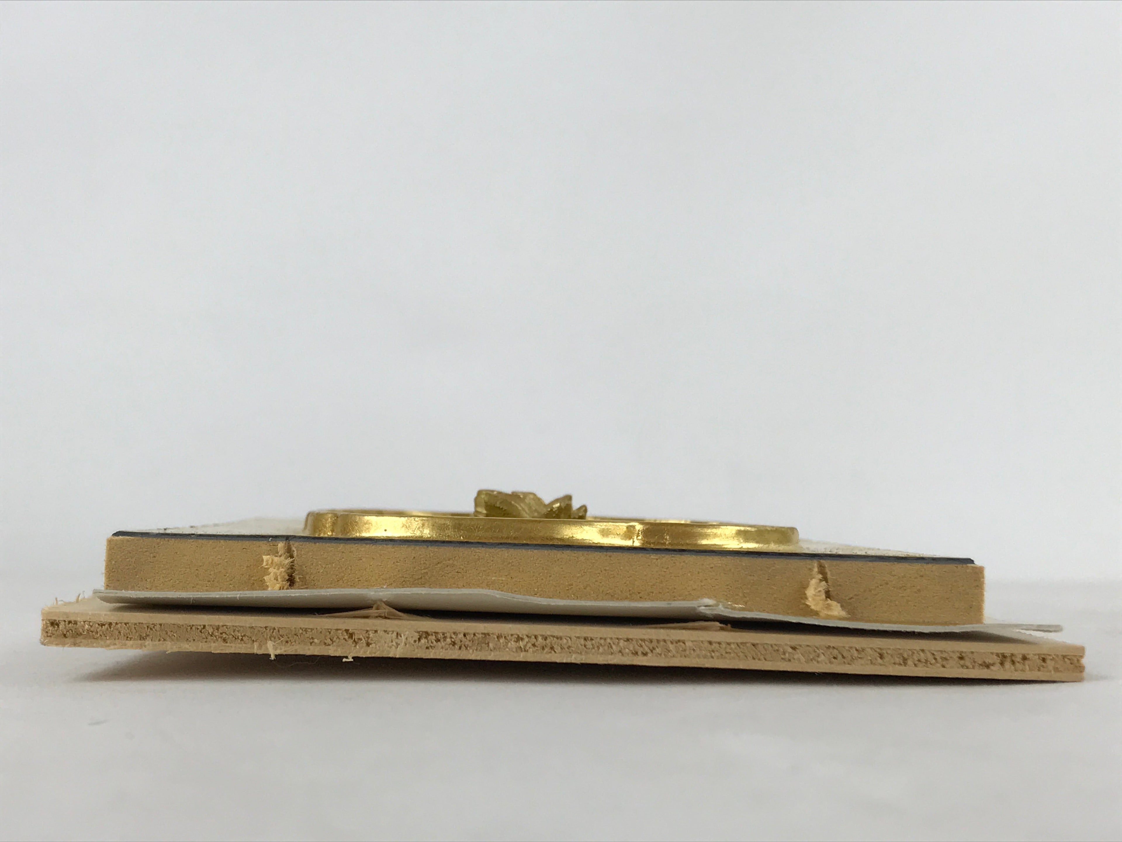 Japanese Buddhist Altar Lacquered Part Vtg Gilt Carved Wood Peony Gold BA263