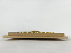 Japanese Buddhist Altar Lacquered Part Vtg Gilt Carved Wood Peony Gold BA263