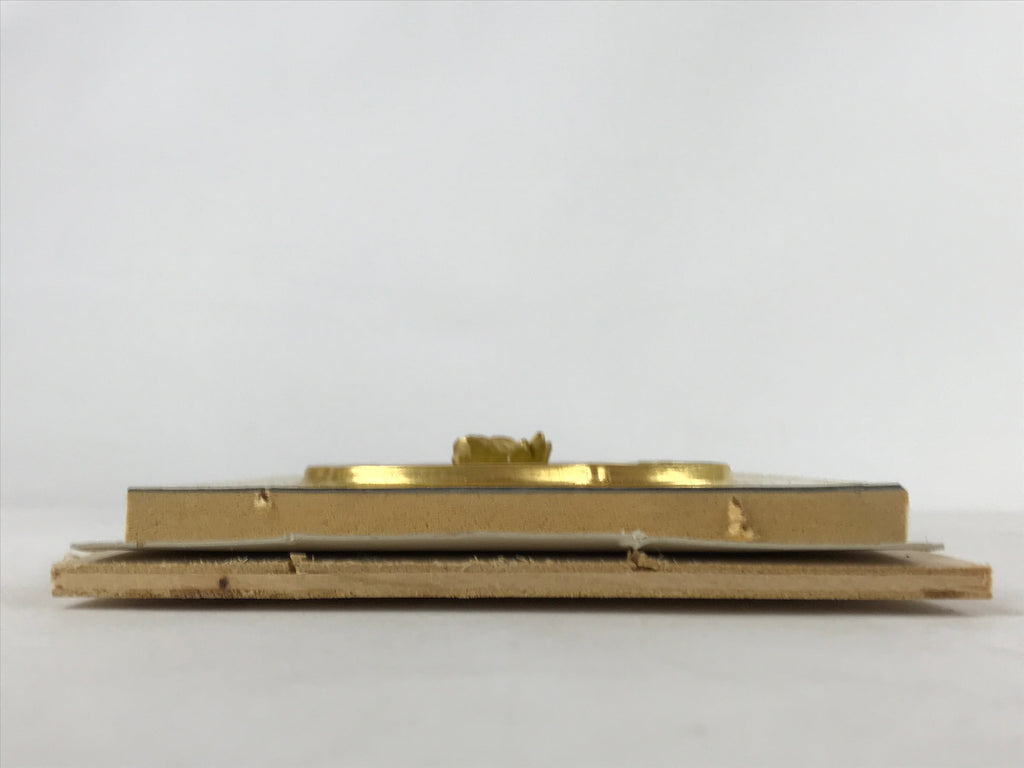 Japanese Buddhist Altar Lacquered Part Vtg Gilt Carved Wood Peony Gold BA264