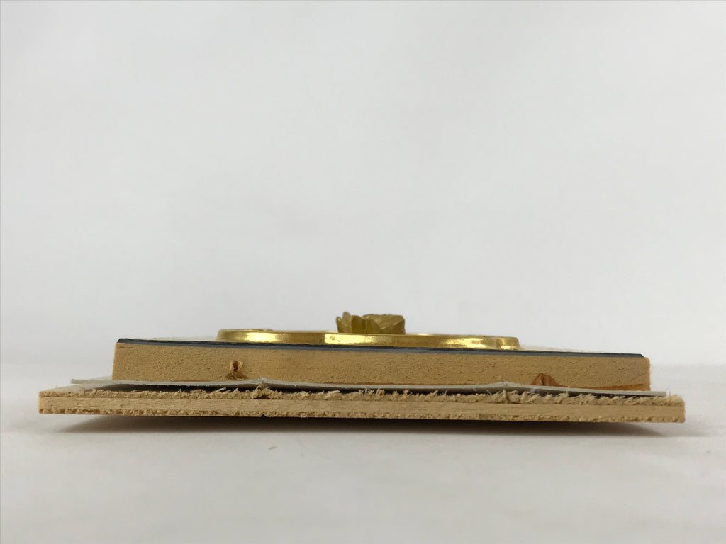 Japanese Buddhist Altar Lacquered Part Vtg Gilt Carved Wood Peony Gold BA264