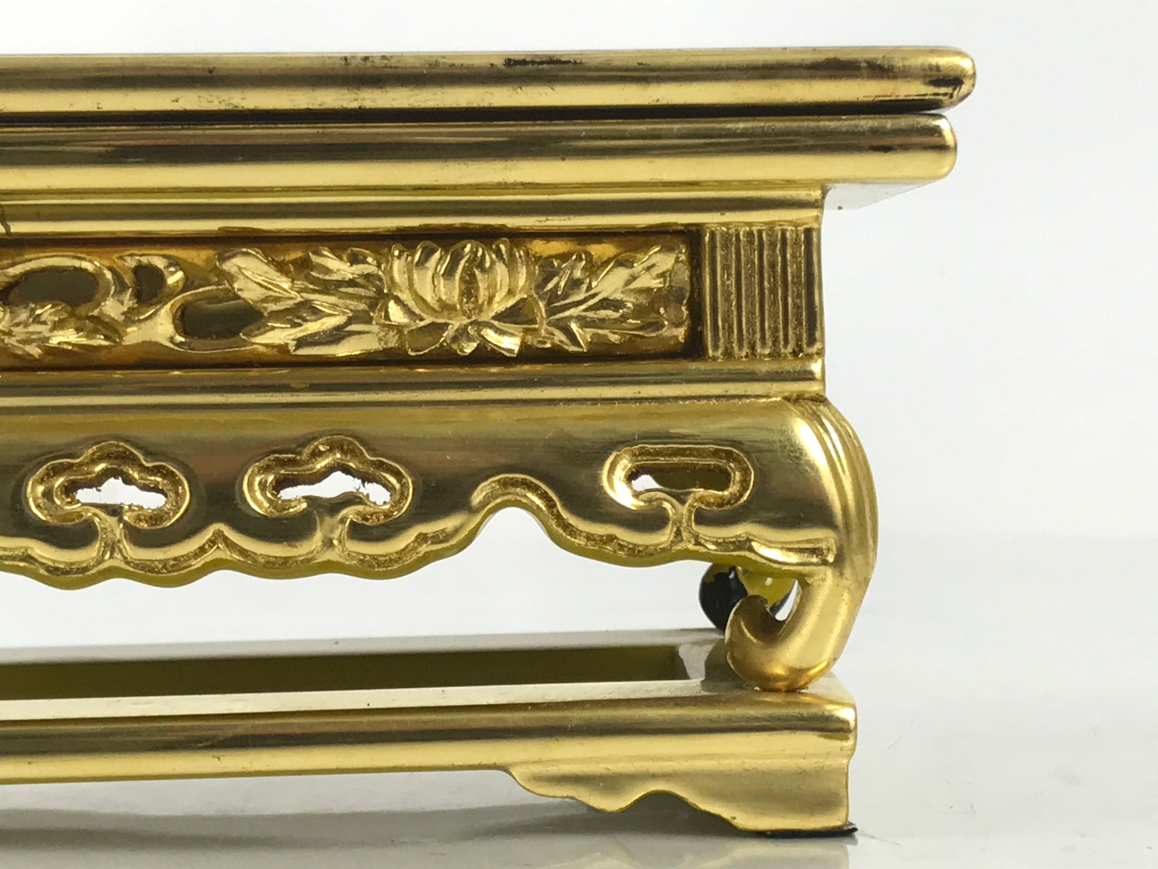Japanese Buddhist Altar Lacquered Wood Offering Table Uwajoku Maejoku BA625