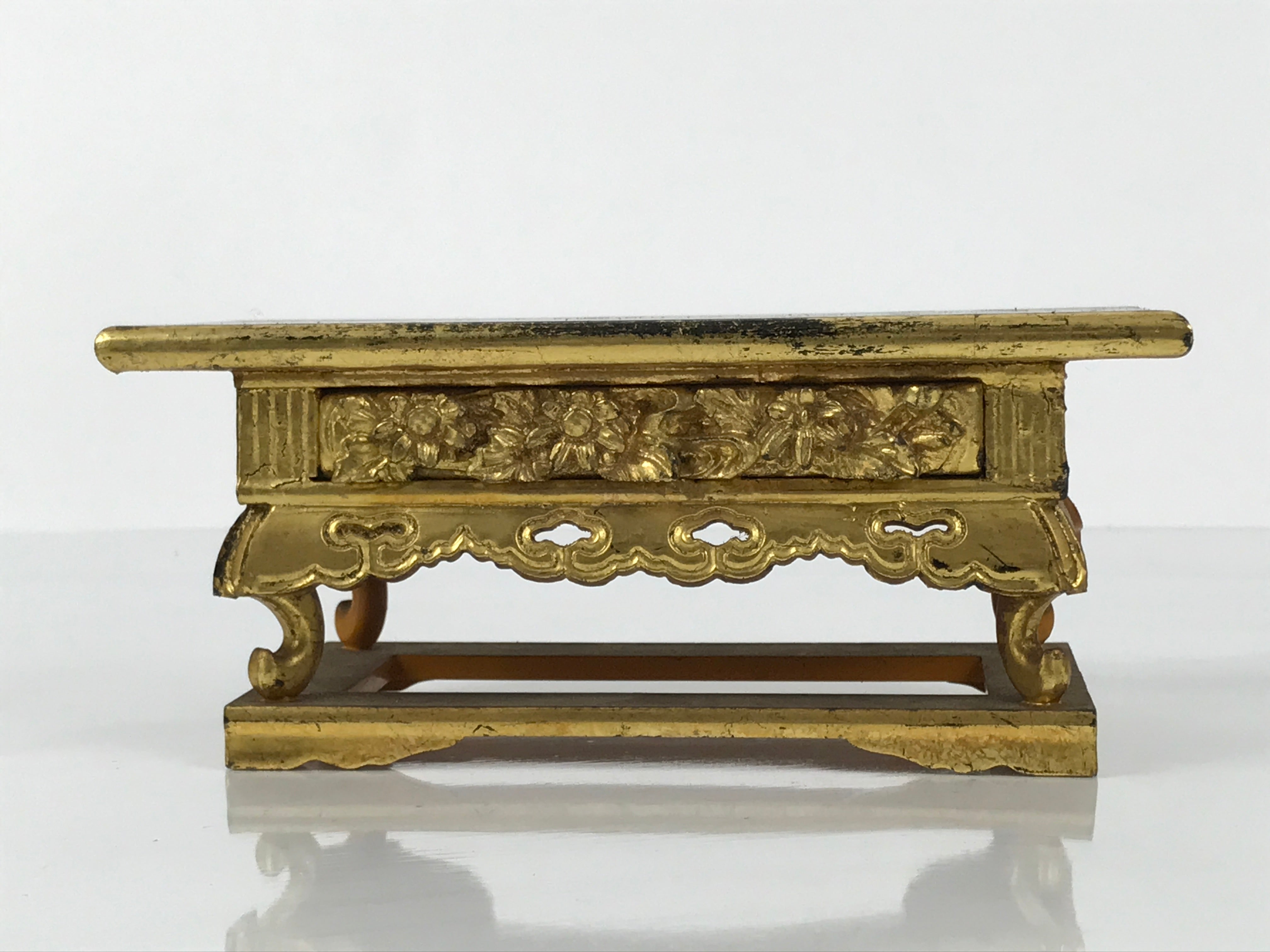 Japanese Buddhist Altar Lacquered Wood Offering Table Uwajoku Maejoku BA795