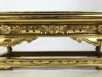 Japanese Buddhist Altar Lacquered Wood Offering Table Vtg Maejoku Red Gold BA603