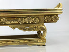 Japanese Buddhist Altar Lacquered Wood Offering Table Vtg Maejoku Red Gold BA603