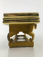 Japanese Buddhist Altar Lacquered Wood Offering Table Vtg Maejoku Red Gold BA603