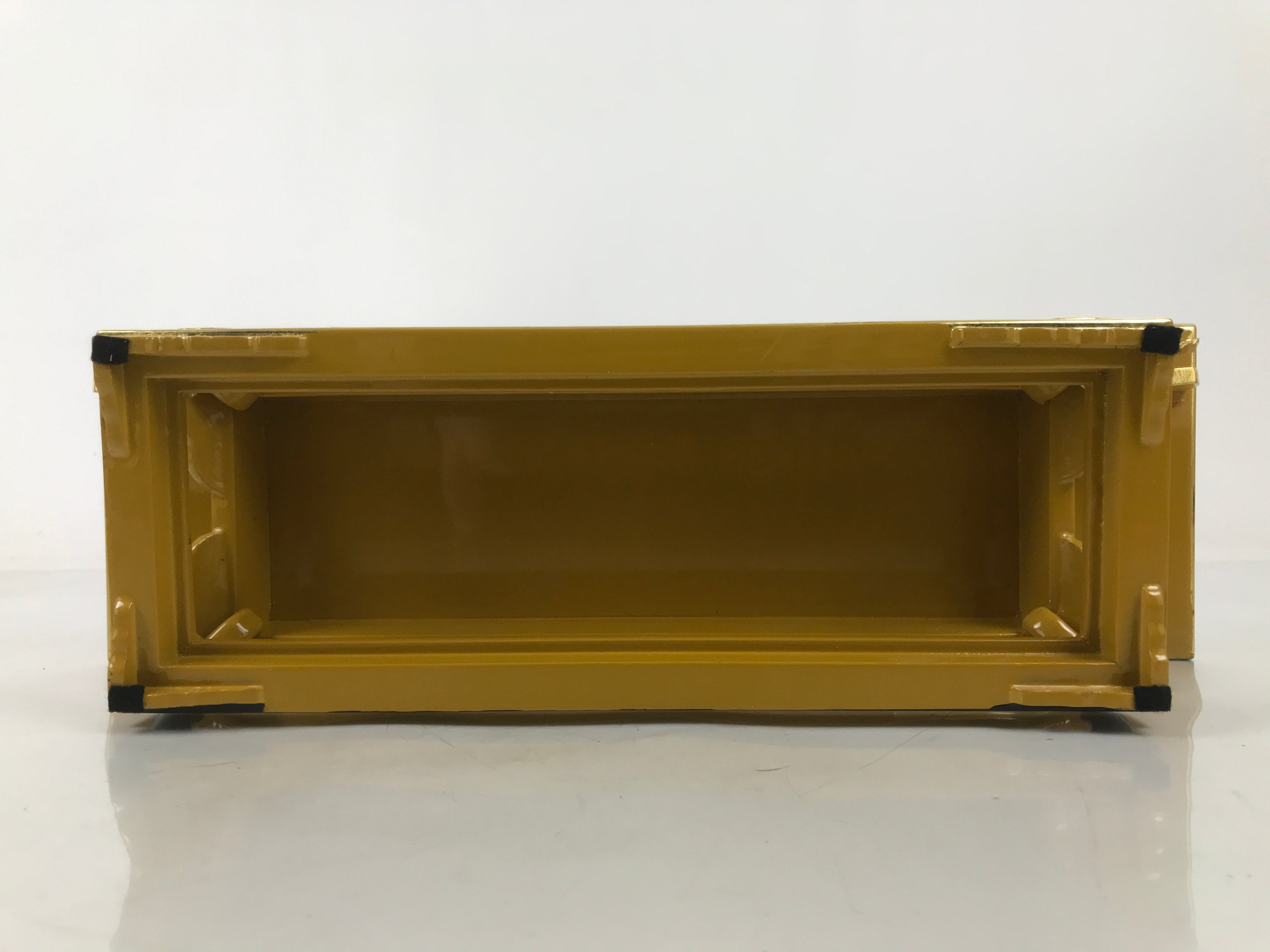 Japanese Buddhist Altar Lacquered Wood Offering Table Vtg Maejoku Red Gold BA603