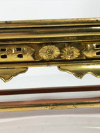 Japanese Buddhist Altar Lacquered Wood Offering Table Vtg Maejoku Red Gold BA626