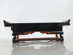 Japanese Buddhist Altar Lacquered Wood Offering Table Vtg Maejoku Red Gold BA626