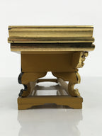 Japanese Buddhist Altar Lacquered Wood Offering Table Vtg Maejoku Red Gold BA857