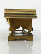 Japanese Buddhist Altar Lacquered Wood Offering Table Vtg Maejoku Red Gold BA857