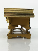 Japanese Buddhist Altar Lacquered Wood Offering Table Vtg Maejoku Red Gold BA857