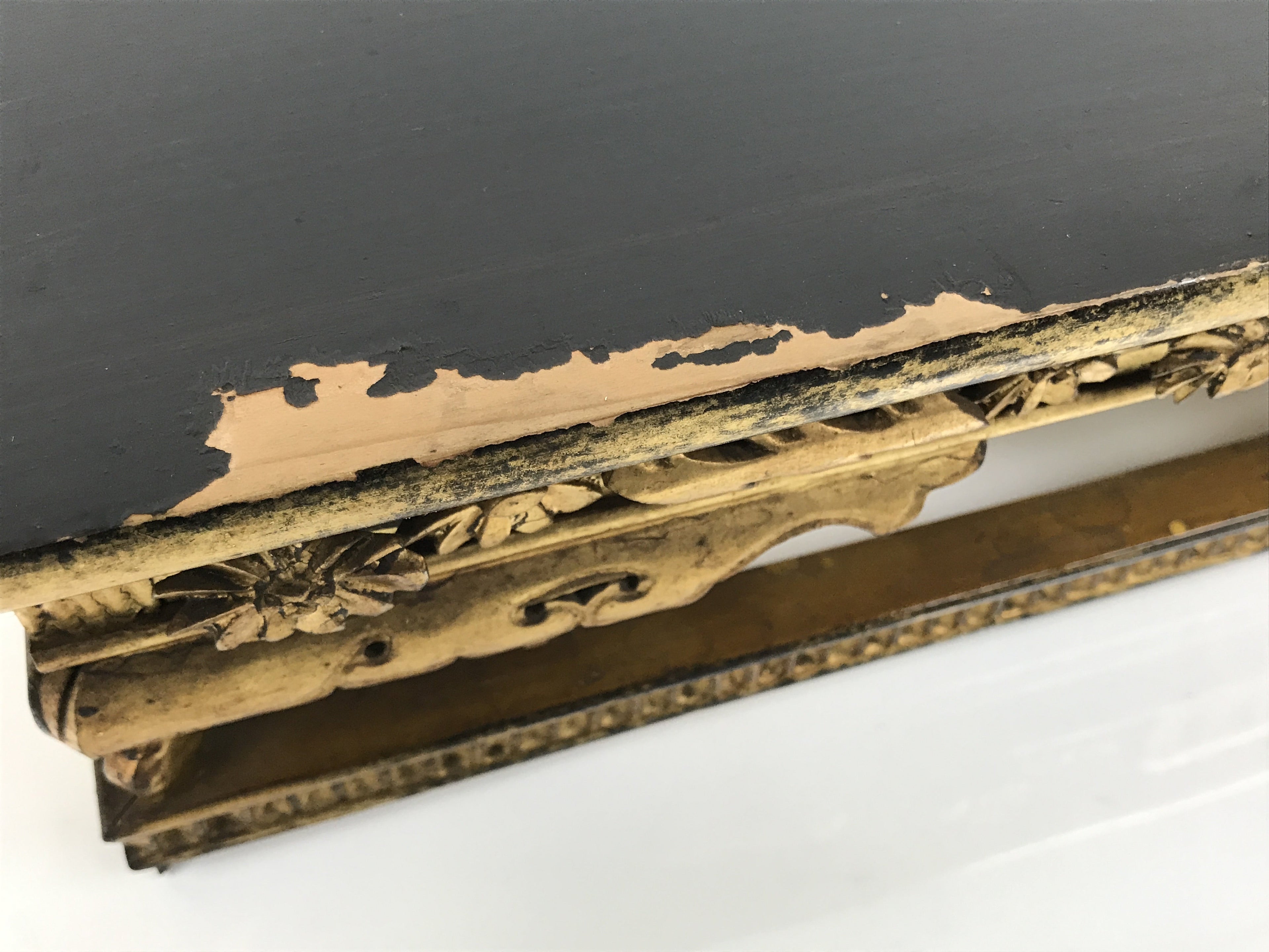 Japanese Buddhist Altar Lacquered Wood Offering Table Vtg Maejoku Red Gold BA858