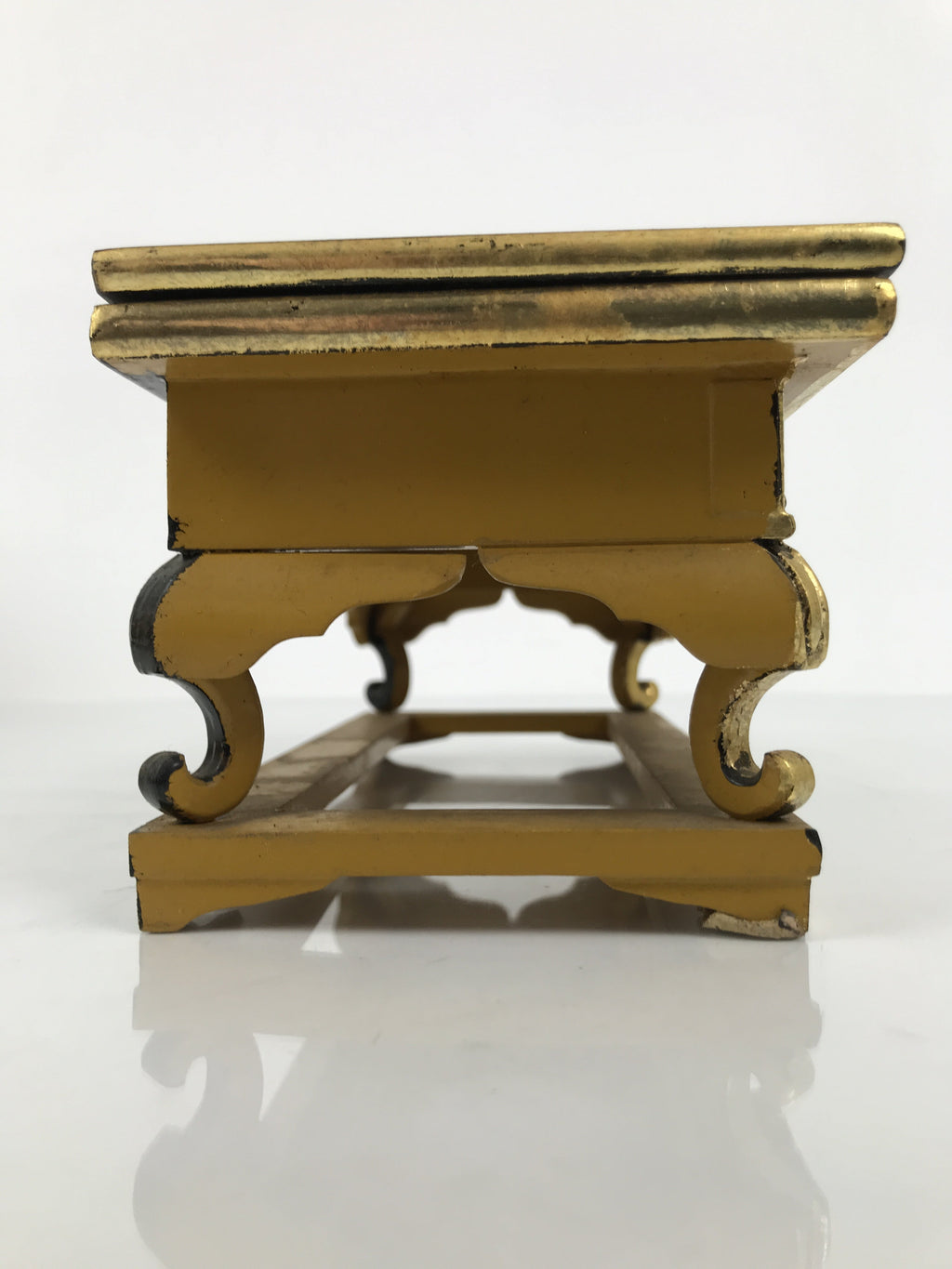 Japanese Buddhist Altar Lacquered Wood Offering Table Vtg Uwajoku Maejoku BA860