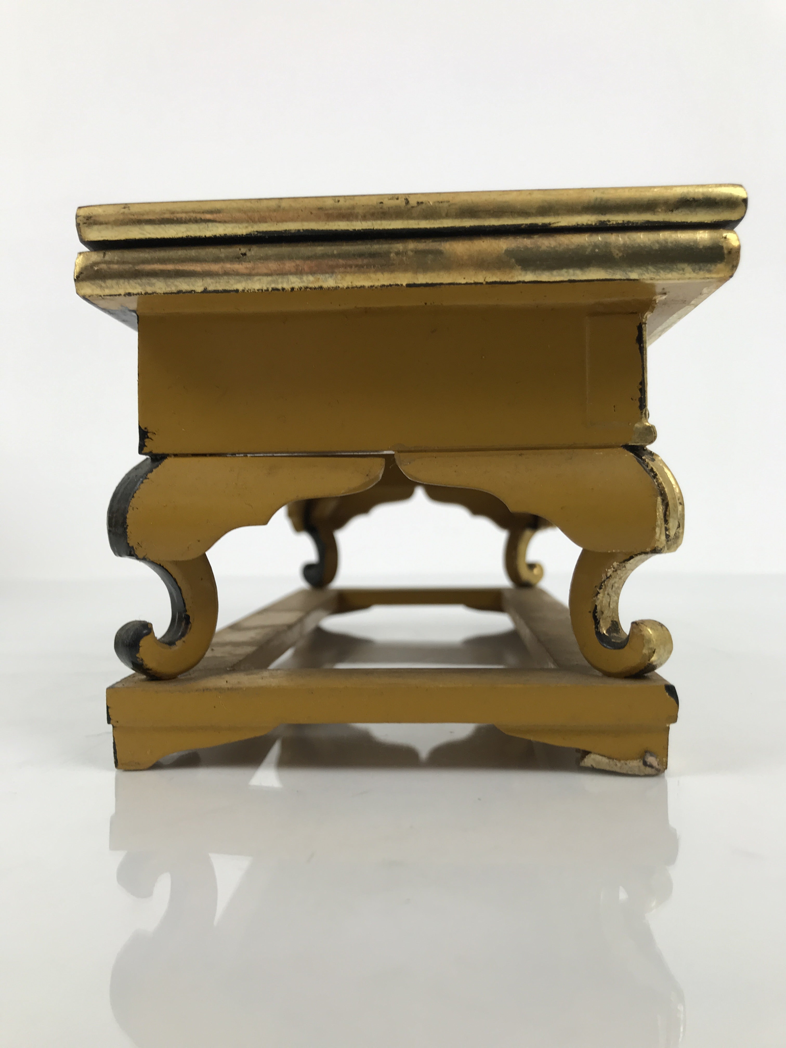 Japanese Buddhist Altar Lacquered Wood Offering Table Vtg Uwajoku Maejoku BA860