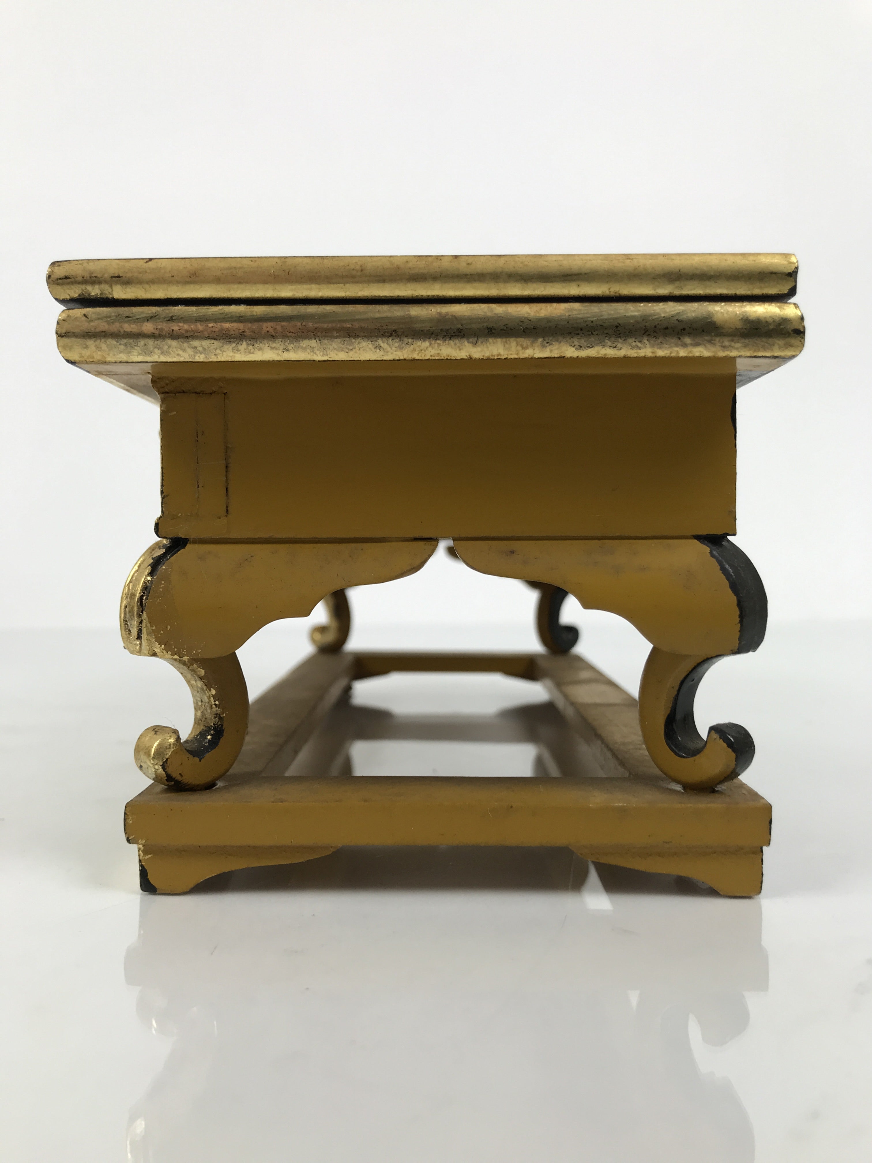Japanese Buddhist Altar Lacquered Wood Offering Table Vtg Uwajoku Maejoku BA860