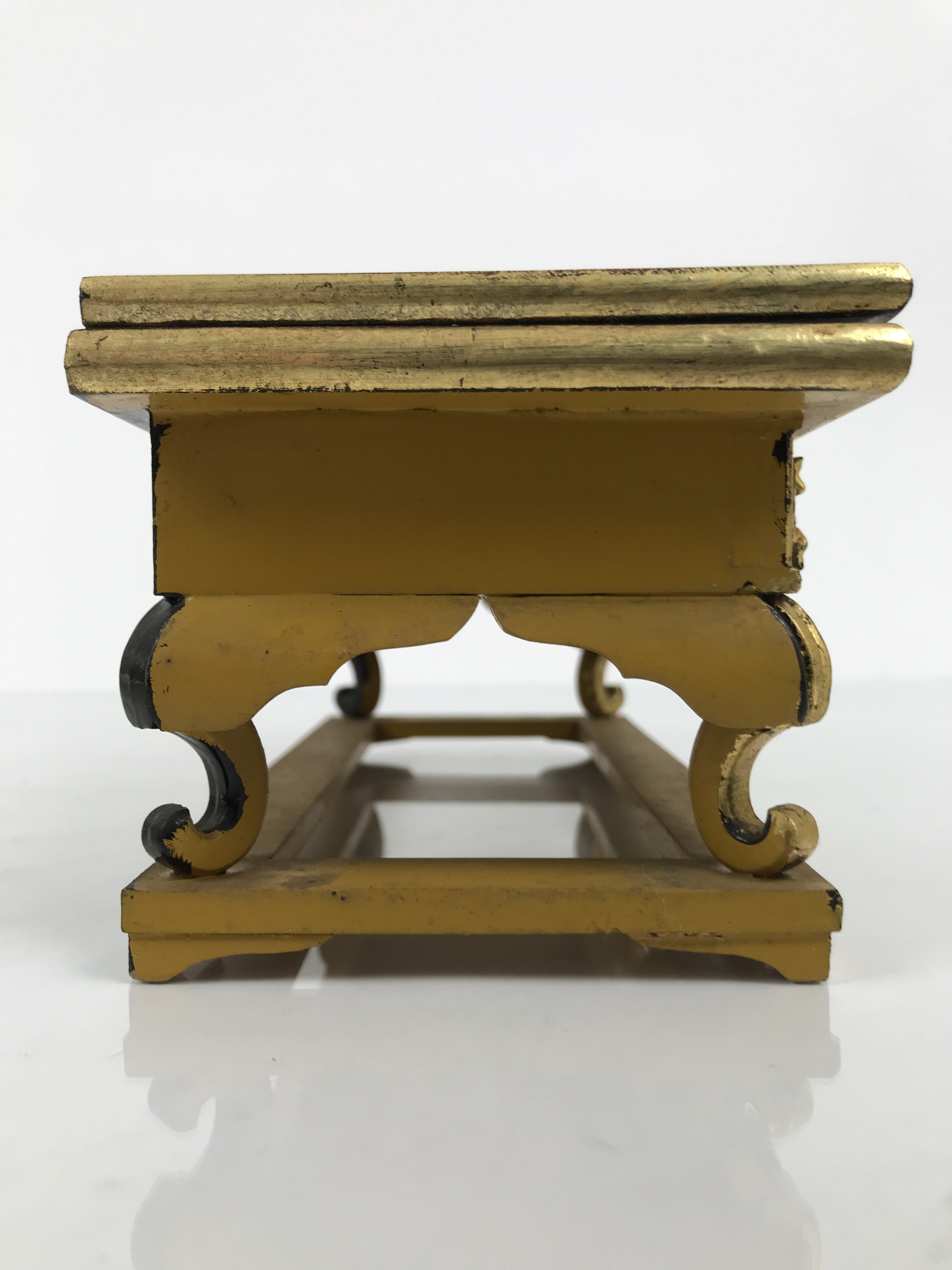 Japanese Buddhist Altar Lacquered Wood Offering Table Vtg Uwajoku Maejoku BA861