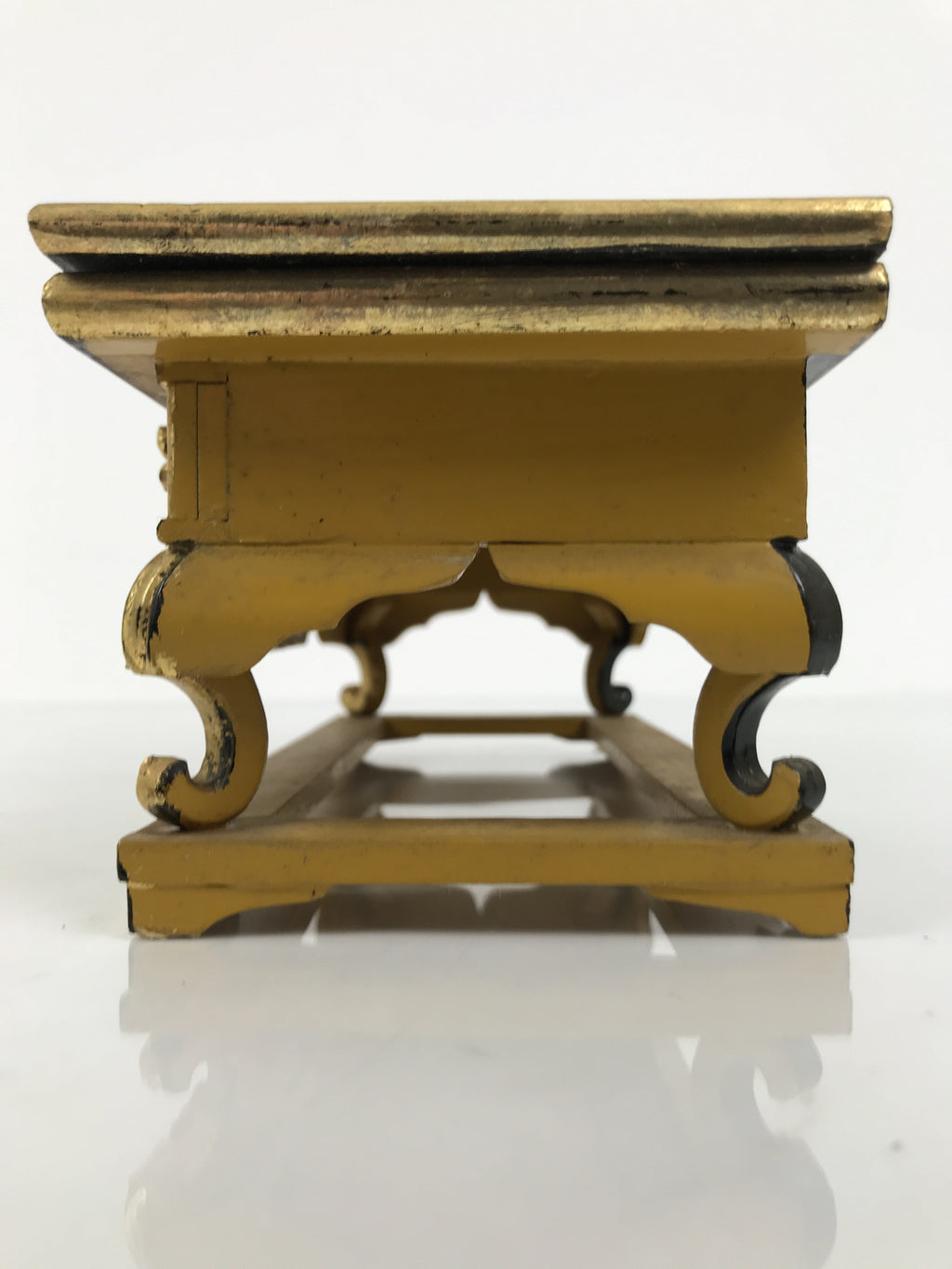Japanese Buddhist Altar Lacquered Wood Offering Table Vtg Uwajoku Maejoku BA861