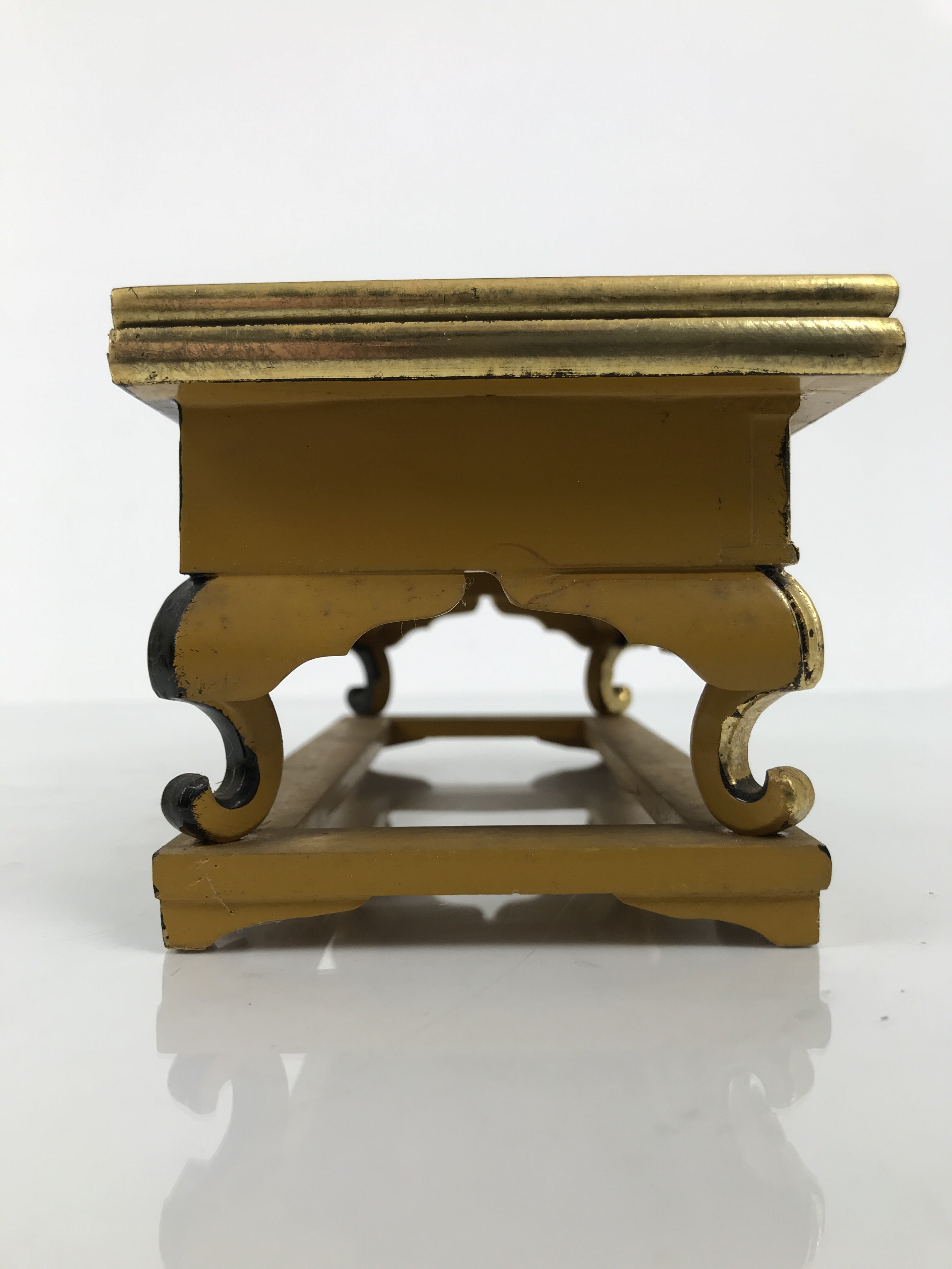 Japanese Buddhist Altar Lacquered Wood Offering Table Vtg Uwajoku Maejoku BA862