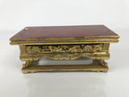 Japanese Buddhist Altar Lacquered Wood Offering Table Vtg Uwajoku Maejoku BA863
