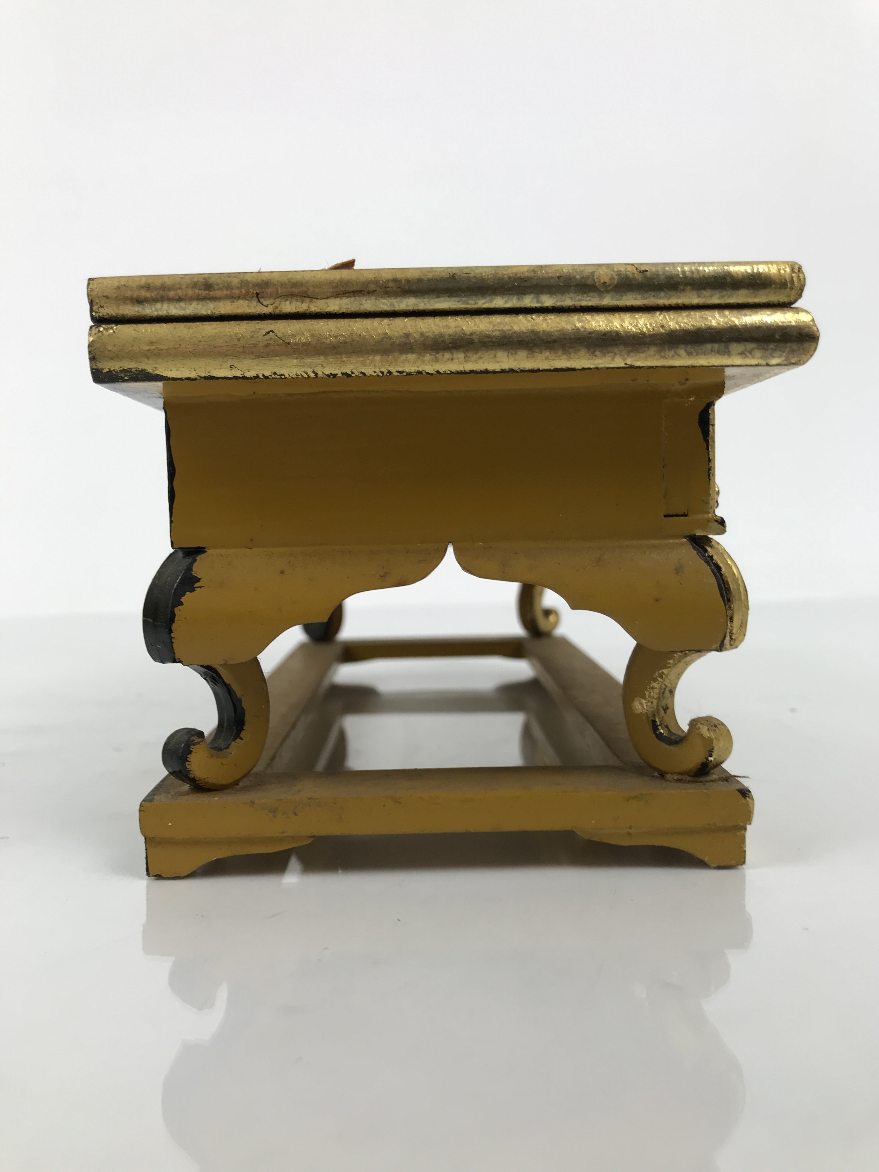 Japanese Buddhist Altar Lacquered Wood Offering Table Vtg Uwajoku Maejoku BA863
