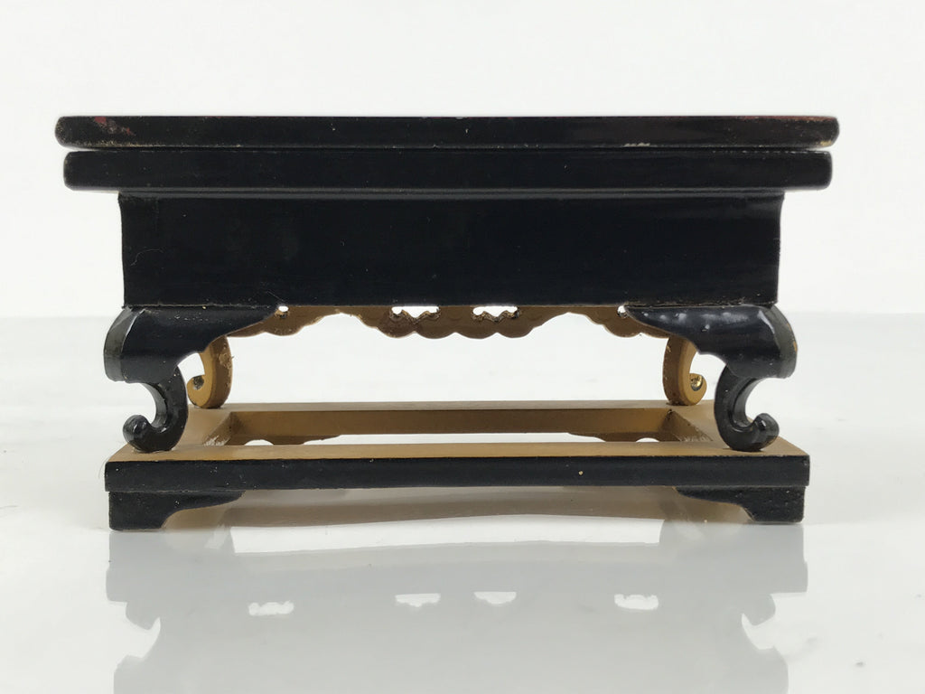 Japanese Buddhist Altar Lacquered Wood Offering Table Vtg Uwajoku Maejoku BA865