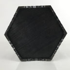 Japanese Buddhist Altar Large Wooden Singing Bell Orin Stand Vtg Hexagonal BA456