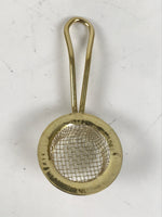 Japanese Buddhist Altar Metal Incense Ash Sifter Vtg Haikoshi Furui Gold BA679