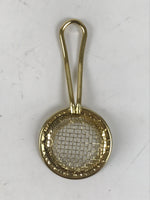 Japanese Buddhist Altar Metal Incense Ash Sifter Vtg Haikoshi Furui Gold BA679